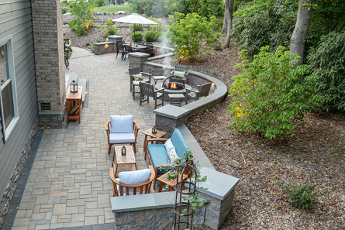 Backyard-Oasis-Firepit-Stonework